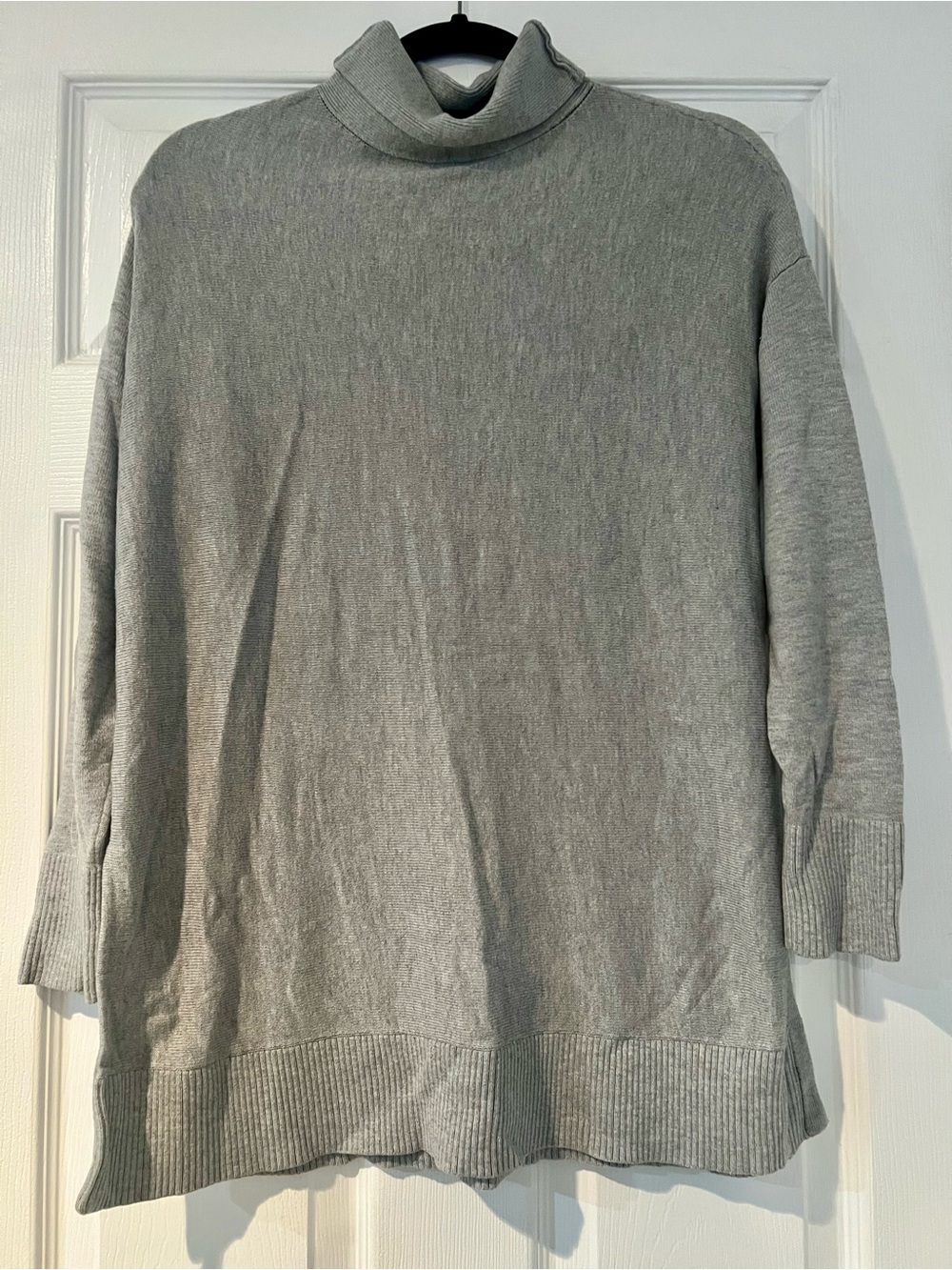 LOFT Light Gray Turtleneck Sweater